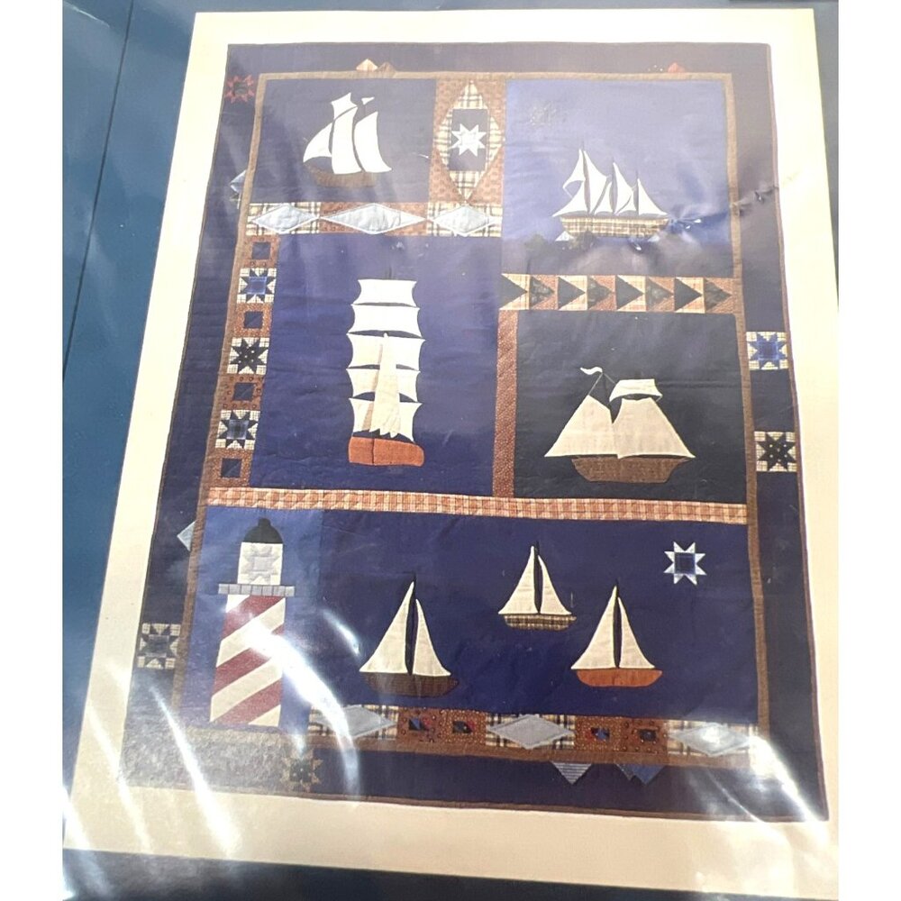 Patchwork Moon Designs Summer Sails Quilt Pattern Nautical Theme Sewing Project